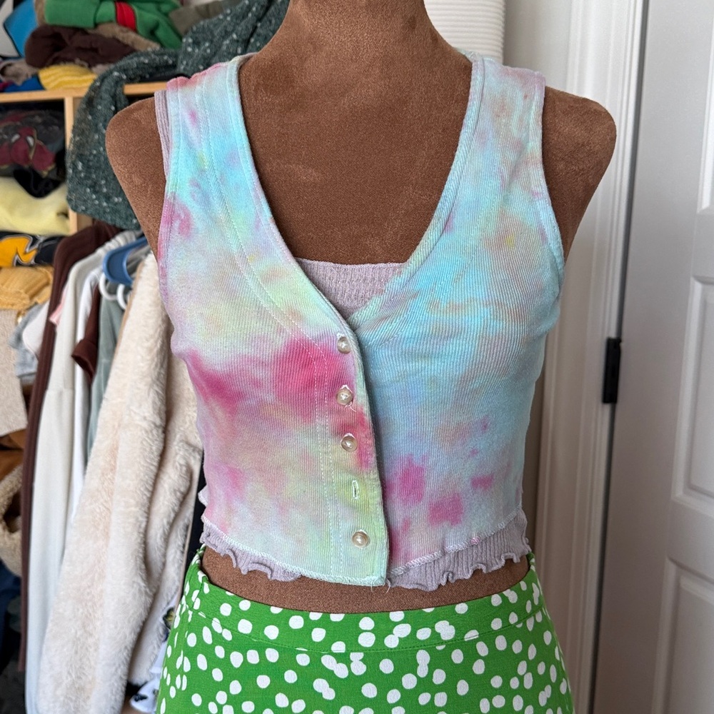 Tie dye vest